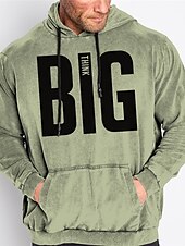 abordables Sweats à capuche grande taille pour hommes-Homme Grande Taille Sweat à capuche Grand et grand Impression 3D Capuche Poche manche longue Printemps &amp; Automne Mode Vêtement de rue basique Confortable Travail Usage quotidien Hauts