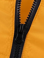 ieftine jachetă activă-Pentru femei Fâș Geacă puffer Palton Izolate Termic cald Fermoar Activ Zilnic Exterior Comfortabil Culoare solidă În aer liber Purtare Zilnică Casul / Zilnic Capișon Fit regulat Manșon Lung