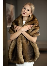 levne Kožešinová bolerka-Šály svatební přehozy elegantní aby vás udržely v teple bez rukávů svatební přehozy z umělé kožešiny s peřím pro svatební šaty na podzim a zimu aby ohromily