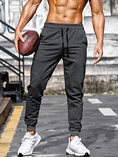 economico Pantaloni della tuta-Per uomo Pantaloni della tuta Jogging Pareggiatore Tasche A cordoncino Tinta unita Traspirante Morbido Informale Athleisure Palestra Semplice Da cerimonia Nero Bianco Media elasticità