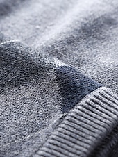 billige genser for menn-Herre Genser Genser vest Kjole for menn Riflet Strikke Strikket Fargeblokk V-hals Moderne Moderne Fritid Arbeid Dagligdagstøy Klær Ermeløs Vinter Vår &amp; Vinter Kamel Vin M L XL