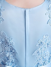 levne Dívčí květinové šaty-Děti Dívčí Květinové dívčí šaty Šaty Květiny Bez rukávů Svatební Párty Flitry Princeznovské Sladký Polyester Délka ke kolenům Květinové dívčí šaty Léto 3-12 let Bílá Světlá růžová Námořnická modř