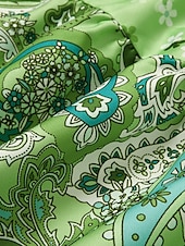 olcso Alkalmi virágos ruhák-női műszakos ruha bohó ruha térdig érő ruha rózsaszín hosszú ujjú virágos fodros smocked print nyár tavasz ősz v nyak boho alkalmi flare mandzsetta ujj 2023 4xl