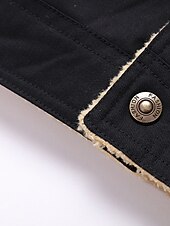 baratos Jaquetas Cargo-Homens Casaco de inverno Jaqueta de Inverno Casaco de lã Jaqueta de trabalho Roupa Diária Férias Quente Bolsos Botão para baixo Inverno Cor Sólida / Simples Conforto Lazer Aberto para a Lateral Cinza