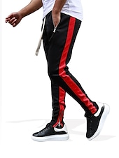 ieftine Picior drept-Bărbați Jogger Pantaloni Pantaloni Sport Buzunar cu Fermoar Fermoare pentru glezne Pantaloni De Atletism Îmbrăcăminte Atletică Primăvară Toamnă Απαλό Confortabil la umezeală Respirabil Gimnastic