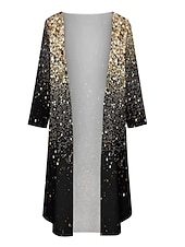 abordables Ensembles de robes-Femme Robe mi-longue Robe casual Robe Ensemble Robe deux pièces Robe d&#039;église Mode Extérieur du quotidien Sortie Standard A Ombre Manches 3/4 Col Ras du Cou Rose Claire Bleu Dorée Vert Eté Printemps