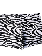 preiswerte Boxershorts für Herren-Herren 1 Packung Unterwäsche Boxer Bademode Kordelzug Bedruckt Polyester Atmungsaktiv Weich Farbblock Mittlere Taillenlinie Schwarz