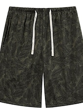 billiga Sov botten-Herr Vardagsklädsel Pyjamasshorts Djur Grafiska tryck Ledigt Komfort Hem Dagligen Säng Bomull Andningsfunktion Mjuk Elastisk midja Sommar Vår Sjöblå Svart