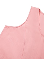ieftine Rochii Business-rochie lejeră damă rochie din bumbac rochie schimbătoare rochie midi albastru roz kaki fără mâneci culoare pură buzunar primăvară vară decolteu de bază vacanță de zi cu zi la sfârşit de săptămână potrivire lejeră 2023 s m l xl xxl
