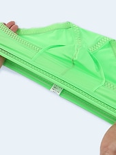 preiswerte Herrenunterwäsche &amp; -socken-Herren 3 Pack Slip Unterhosen Nylon Eis-Seide Waschbar Komfortabel Glatt Tiefe Hüfthöhe Oberflächenfarbe Schwarz
