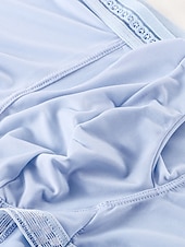 cheap Men&#039;s Boxers Underwear-Men&#039;s 3 Pack Boxers Underwear Briefs Nylon Ice Silk Breathable Washable Comfortable Plain Mid Rise Black White