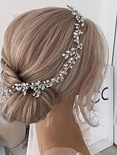 economico Accessori per acconciature-sposa matrimonio fascia strass da sposa fermagli per capelli damigella d&#039;onore accessori accessori per capelli per feste copricapo per donna