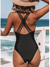 abordables Maillots de bain une pièce-Femme Normal Maillots de Bain Une pièce Monokini Maillot de bain Licou Imprimé Tenues de plage Eté Léopard Sans Manches Maillots de bain