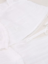 abordables Robes décontractées blanches-robe soirée Robe casual Robe Évasée Femme robe longue Couleur monochrome Mode Décontractées Extérieur du quotidien Vacances A Volants Dos Nu Manche Courte Col V Robe Ample Vert militaire Blanche Rouge