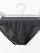 economico Slip, boxer ed intimo Uomo-Per uomo 3 pezzi Slip Nylon Seta sintetica Traspirante Lavabile Comodo Liscio A vita medio-alta Rosa chiaro Nero