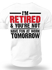 お買い得  メンズグラフィックTシャツ-男性用 グラフィック レタープリント Tシャツ グラフィックTシャツ コットン 半袖 グラフィック シャツ ワイン ホワイト レッド 快適なTシャツ バケーション ストリート ファッションデザイナーの衣類