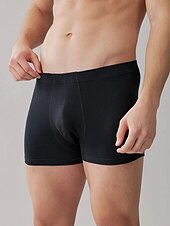 baratos Moda Íntima para Homem Confortável-Homens Pacote com 6 Cuecas boxer Roupa Íntima Boxers Algodão Respirável Tecido Preto Azul