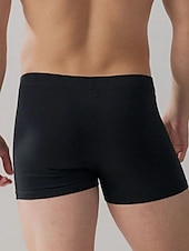 baratos Moda Íntima para Homem Confortável-Homens Pacote com 6 Cuecas boxer Roupa Íntima Boxers Algodão Respirável Tecido Preto Azul