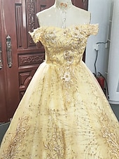 preiswerte Ballkleid-Ballkleid Partykleid Quinceanera Weihnachtskleid Prinzessinnenkleid Performance Quinceanera Bodenlanges ärmelloses schulterfreies Polyester mit Kristallapplikationen Kleid zum Beeindrucken 2025