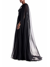 billige bryllup gjesteomslag-Sjal Sjale Sjal til kvinner Enkel Elegant Ermeløs Chiffon Bryllup Wrap Med Ren Farge Til Fest Alle årstider