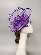levne Fascinátory-fascinators kentucky derby klobouk pokrývka hlavy pokrývka hlavy perla peří závoj klobouk svatební dámy den koktejl královský astcot s perlou perlou pokrývka hlavy pokrývka hlavy
