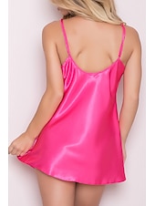 billige Nattkjoler og nattøy for damer-kvinners kapper kjole nattkjole nattøy lappeteppe mote enkelt varmt hjem daglig seng polyester blonder pustende stropper ermeløse ryggløse sommer vår hjemmeantrekk