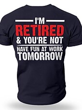 お買い得  メンズグラフィックTシャツ-男性用 グラフィック レタープリント Tシャツ グラフィックTシャツ コットン 半袖 グラフィック シャツ ワイン ホワイト レッド 快適なTシャツ バケーション ストリート ファッションデザイナーの衣類