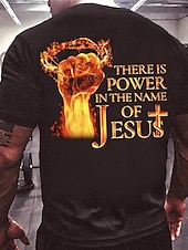  Camiseta gráfica de la Biblia para hombres camiseta de letra estilo casual estilo clásico camiseta de manga corta camiseta de impresión 3D camiseta de cuello redondo vintage al aire libre casual