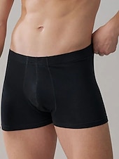 baratos Moda Íntima para Homem Confortável-Homens Pacote com 6 Cuecas boxer Roupa Íntima Boxers Algodão Respirável Tecido Preto Azul