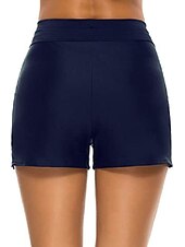 cheap Bikini Bottoms-Women&#039;s Normal Swimwear Bikini Bottom Swim Shorts Shorts Swimsuit Drawstring Solid Color Beach Wear Summer Bathing Suits