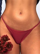 ieftine Lenjerie Sexy-pijamale chiloți pentru femei iubitorii de culori pure pentru ziua Îndrăgostiților ținute de acasă respirabile de primăvară de vară