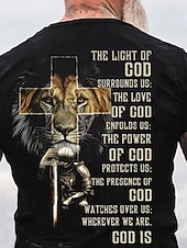 Camiseta gráfica de la Biblia para hombres camiseta de letra estilo casual estilo clásico camiseta de manga corta camiseta de impresión 3D camiseta de cuello redondo vintage al aire libre casual