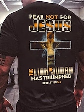  Camiseta gráfica de la Biblia para hombres camiseta de letra estilo casual estilo clásico camiseta de manga corta camiseta de impresión 3D camiseta de cuello redondo vintage al aire libre casual