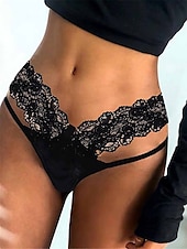 billiga Sexiga damunderkläder-kvinnors sexiga underkläder trosor ren färg mode varm alla hjärtans dag säng spets andas sommar vår hem outfits