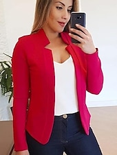 levne Blazery a obleky-dámský nový módní sako s dlouhým rukávem kardigan ležérní sako top