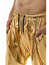preiswerte Freizeithosen-Herren Jogginghose Jogger Hose Hosen Freizeithose Paillettenhose Elastische Taille Elastischer Ärmelbund Einfarbig Windundurchlässig Atmungsaktiv In voller Länge Casual Ausgehkleidung Athleisure
