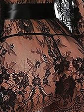billige Sexy undertøy-kvinners pyjamas nattkjole nattskjortekjole ren farge enkel tilfeldig myk hjem daglig seng polyester pustende v wire langermet sommer vår hjemmeantrekk
