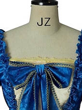 cheap Dresses-Vintage Rococo Victorian Renaissance Princess Colonial Period Prom Dress Women&#039;s Costume Vintage Cosplay Performance Party Halloween 3/4-Length Sleeve Maxi Princess Plus Size Dress Halloween