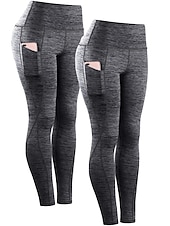 abordables Leggings et collants de yoga-Femme Pantalon de compression Collant Legging Running Course avec poche téléphone Sous Vêtement Plein Air Athlétique Athleisure Hiver Respirable Doux Compression Aptitude Exercice Physique