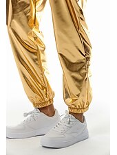 preiswerte Freizeithosen-Herren Jogginghose Jogger Hose Hosen Freizeithose Paillettenhose Elastische Taille Elastischer Ärmelbund Einfarbig Windundurchlässig Atmungsaktiv In voller Länge Casual Ausgehkleidung Athleisure