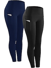 abordables Leggings et collants de yoga-Femme Pantalon de compression Collant Legging Running Course avec poche téléphone Sous Vêtement Plein Air Athlétique Athleisure Hiver Respirable Doux Compression Aptitude Exercice Physique