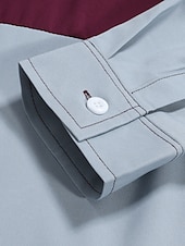 economico camicia da uomo con bottoni-Per uomo Camicia Camicia estiva Camicia con bottoni Maglietta informale Nero Vino Rosso Blu Marrone Manica lunga Color Block Bavero Strada Da mare Di base Abbigliamento Di tendenza Comodo
