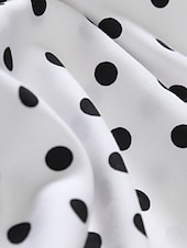 cheap Men&#039;s Button Up Shirts-Men&#039;s Shirt Button Up Shirt Casual Shirt Summer Shirt Black White Pink Blue Long Sleeve Polka Dot Lapel Daily Vacation Clothing Apparel Fashion Casual Comfortable