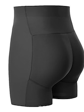 economico Mutandine modellanti-pantaloncini modellanti da donna con vita alta e scrunch, corti neri, semplici, completi per la casa