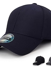 cheap Men&#039;s Baseball Cap-Men&#039;s Baseball Cap Trucker Hat Black Deep Blue Polyester Travel Beach Outdoor Vacation Plain Adjustable Sunscreen Breathable Fashion