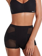 economico Mutandine modellanti-pantaloncini da donna scrunch butt shapewear maglia semplice corti neri abiti da casa