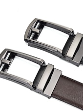 levne Pánské opasky-Pánské Kožený pásek Řemen s ráčnou Hovězí kůže retro tradiční Bez vzoru Černá Kávová Denní nošení Jdeme ven Víkend