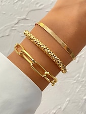 abordables Pulseras y brazaletes-Mujer Pulseras Moda Exterior Geometría Pulsera