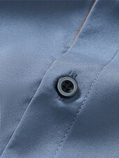 economico camicia da uomo con bottoni-Per uomo Camicia Camicia estiva Camicia con bottoni Maglietta informale Camicia da spiaggia Blu Verde Grigio Manica lunga Color Block Bavero Giornaliero Da mare Abbigliamento Di tendenza Informale