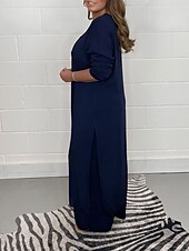 voordelige Tweedelige sets-Dames Pyjama Pyjamatop en broek Sets 2-delig Modieus Casual Zacht Heldere kleur T-shirt Pantalon Huis Dagelijks Bed Lange mouw V-Wire Zwart Wit Geel blauw Groen Zomer Lente